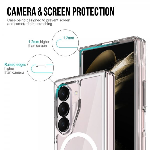 Samsung Galaxy Z Fold 6 Deksel MagSafe Transparent