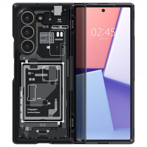 Spigen Samsung Galaxy Z Fold 6 Deksel Ultra Hybrid Pro Zero One Svart