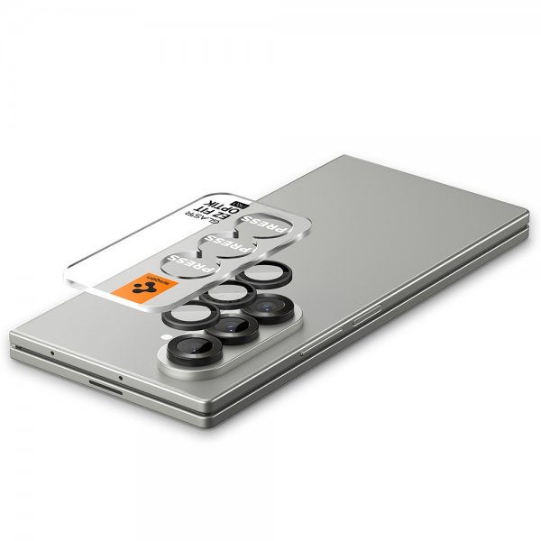 Spigen Samsung Galaxy Z Fold 7 Kamerabeskytter GLAS.tR EZ Fit Optik Pro 2-pakning Svart