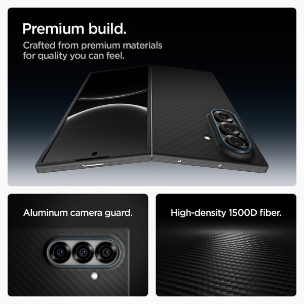Spigen Samsung Galaxy Z Fold 7 Deksel Air Skin Aramid Svart