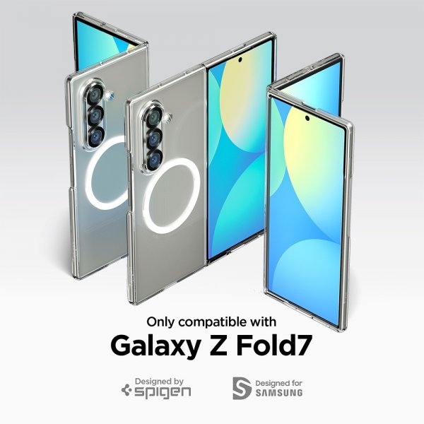 Spigen Samsung Galaxy Z Fold 7 Deksel Air Skin MagFit Clear White