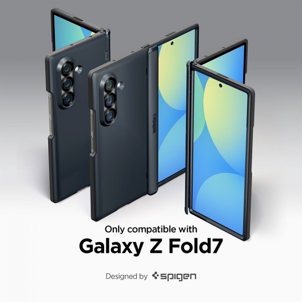 Spigen Samsung Galaxy Z Fold 7 Deksel Slim Armor Pro MagFit Metal Slate
