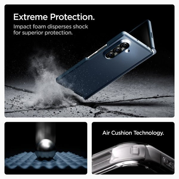 Spigen Samsung Galaxy Z Fold 7 Deksel Tough Armor Pro MagFit Metal Slate
