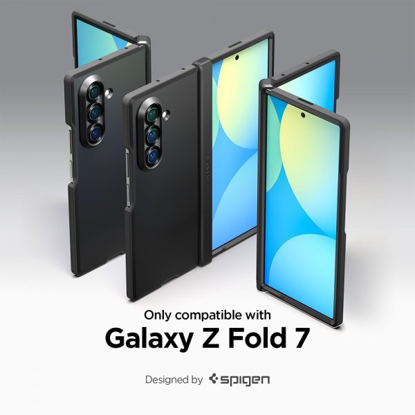 Spigen Samsung Galaxy Z Fold 7 Deksel Tough Armor Pro MagFit Svart