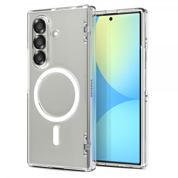 Spigen Samsung Galaxy Z Fold 7 Deksel Ultra Hybrid Pro MagFit Clear White