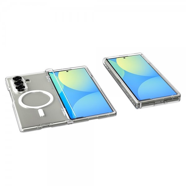 Spigen Samsung Galaxy Z Fold 7 Deksel Ultra Hybrid Pro MagFit Clear White