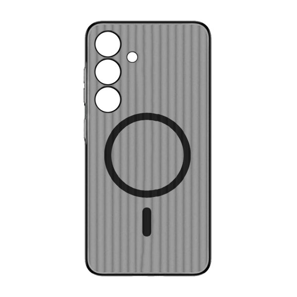 Samsung Galaxy S24 Plus Deksel Korrugerte MagSafe Svart