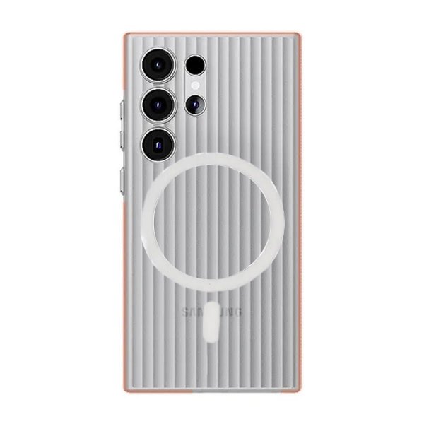 Samsung Galaxy S24 Ultra Deksel Korrugerte MagSafe Oransje