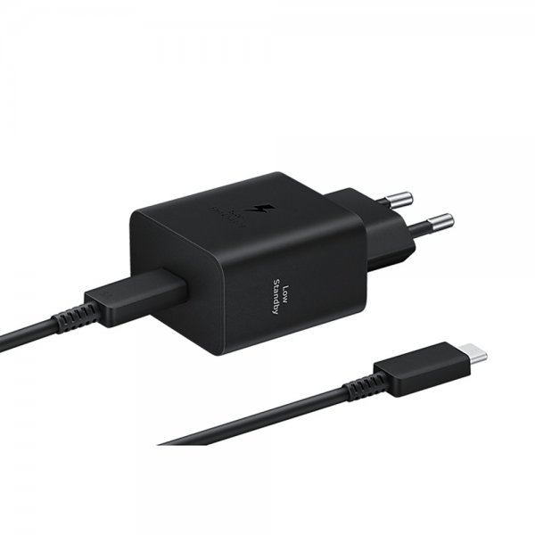 Samsung Original Lader med Kabel 45W Power Adapter Svart