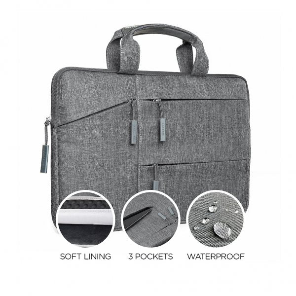 Satechi Vattenavvisande laptop-Etui med fickor 16 tum Grå
