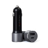 Satechi Mobillader til bil med PD 1xUSB-C och 1xUSB-A Rymdgrå