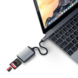 Satechi USB-C UHS-II Minnekortläsare Space Gray