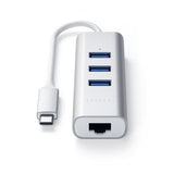 Satechi Type-C 2-in-1 USB Hub Ethernet Space Gray