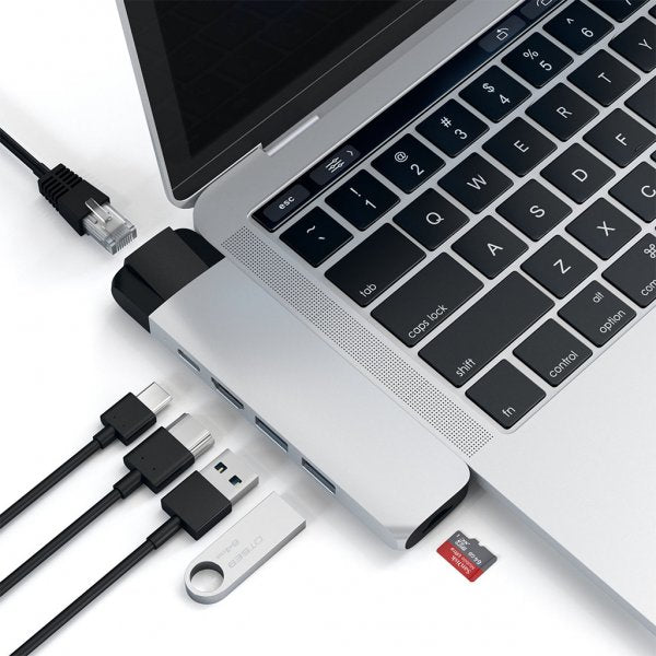 Satechi USB-C Pro Hub med 4K HDMI och Ethernet Sølv