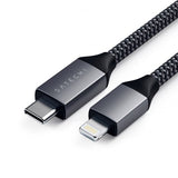Satechi USB-C till Lightning-Kabel 1.8 meter Grå