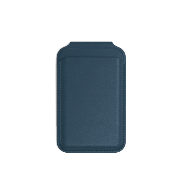 Satechi Kortholder Vegan-Leather Magnetic Wallet Stand Mørkeblå