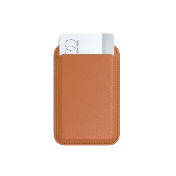 Satechi Kortholder Vegan-Leather Magnetic Wallet Stand Oransje