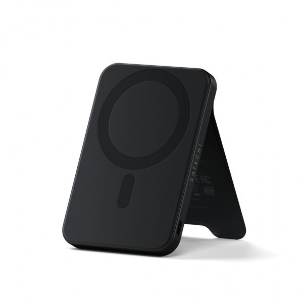Satechi OntheGo Qi2 5K MagSafe-powerbank med stativ svart