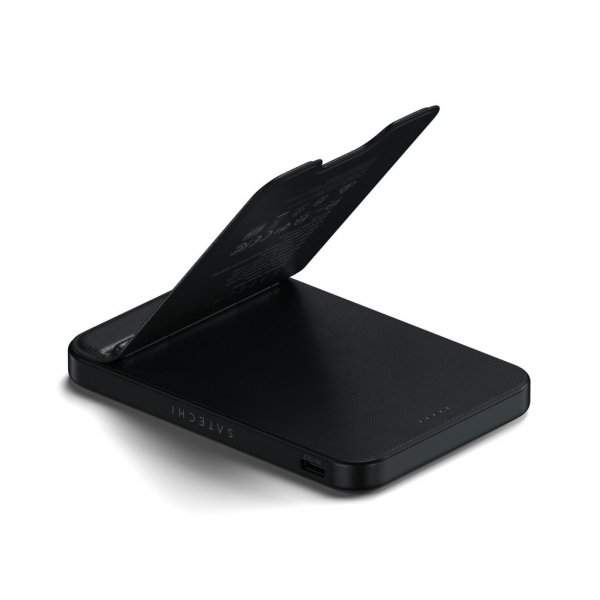 Satechi OntheGo Qi2 5K MagSafe-powerbank med stativ svart