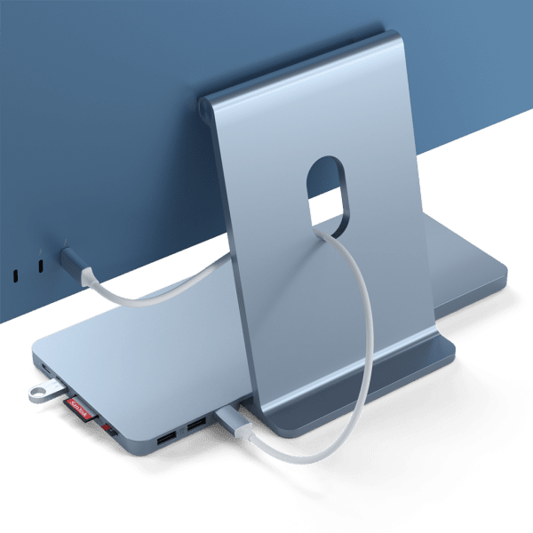 Satechi Universal Adapter USB-C Slim Dock 24” iMac Blå
