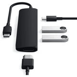 Satechi Type-C Slim Multi-port Adapter 4K Svart