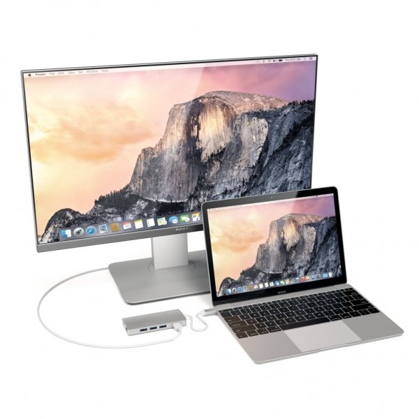Satechi USB-C Multi-Port Adapter 4K Gigabit Ethernet V2 Sølv