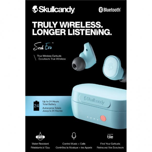 Skullcandy Sesh Evo Hodetelefoner In-Ear True Wireless Blå