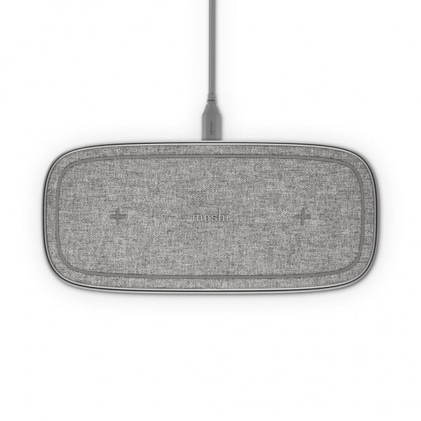 Moshi Sette Q Trådløs Lader Dual 15W Grå
