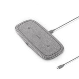 Moshi Sette Q Trådløs Lader Dual 15W Grå