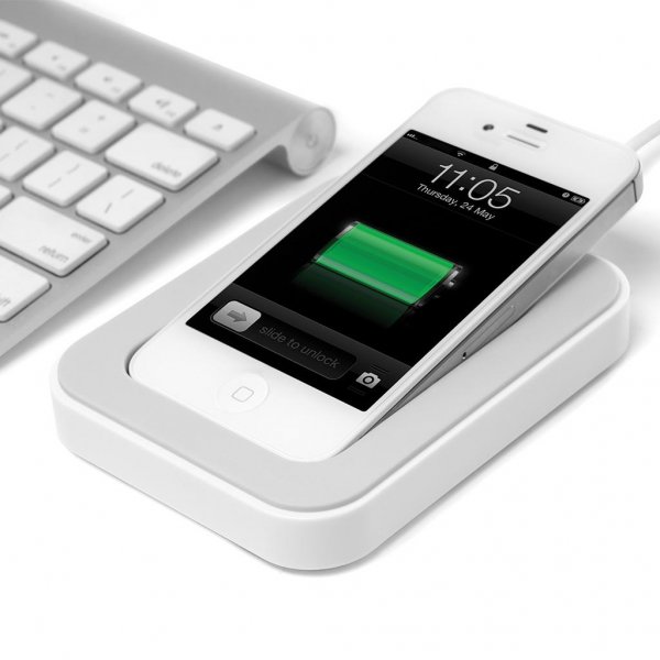 Bluelounge Saidoka 30 pin iPhone 3 / 4 / 4s Ladedukke Hvit