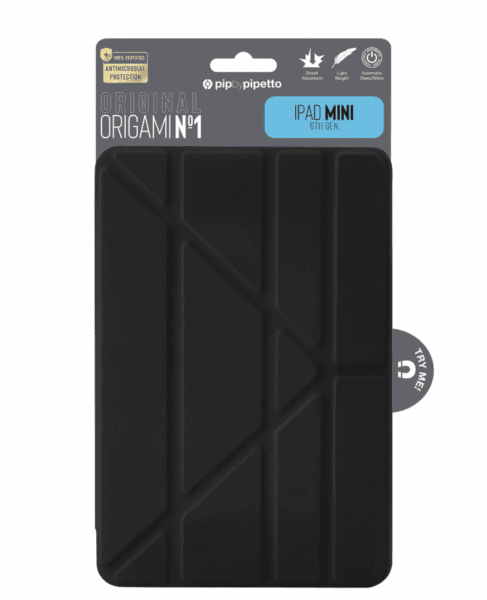 Pipetto iPad mini (gen 6)/iPad mini (A17 Pro) Etui Metallic Origami No1 Svart