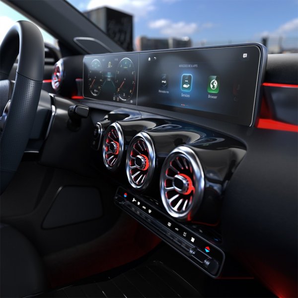 Spigen Skjermbeskytter GLAS.tR EZ FIT Anti-Glare Mercedes A-Class/GLB/CLA