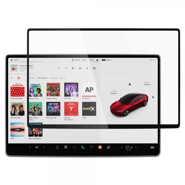 Spigen Skjermbeskytter GLAS.tR EZ Fit Tesla Model Y (2025/2026)/Model 3 (2024/2025/2026)