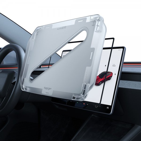 Spigen Skjermbeskytter GLAS.tR EZ Fit Tesla Model Y (2025/2026)/Model 3 (2024/2025/2026)