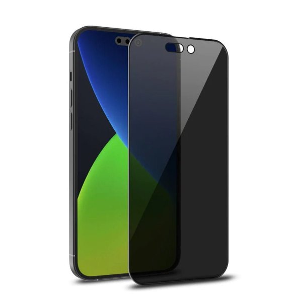 iPhone 14 Pro Max Skjermbeskytter 3D Herdet glass Privacy