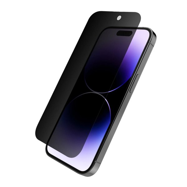 iPhone 15 Pro Skjermbeskytter Herdet glass 3D Privacy