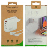 4smarts Skrivebord Lader GaN Flex Pro 100W 3 USB-C+1 USB-A