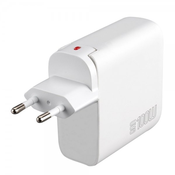 4smarts Skrivebord Lader GaN Flex Pro 100W 3 USB-C+1 USB-A