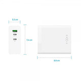 Fixed Skrivebord Lader GaN140 Charging Dock 2xUSB-C & 1xUSB-A