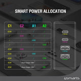 4smarts Skrivebord Lader USB-C/A Power Strip Desk GaN 65W