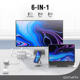 4smarts Skrivebord Lader USB-C/A Power Strip Desk GaN 65W