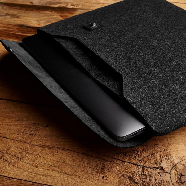 Mujjo Macbook Sleeve 13" Brun Svart