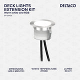 Deltaco Smart Home Smart Dekkbelysning RGB 10-pakk