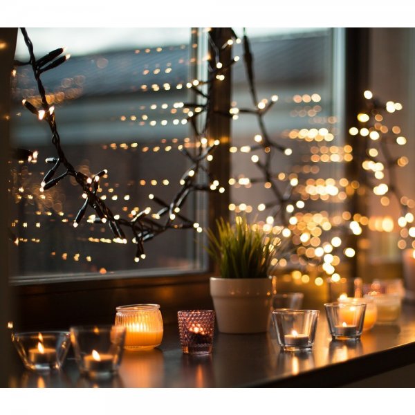 Deltaco Smart Home LED Light Chain 5m IP44 Warm White