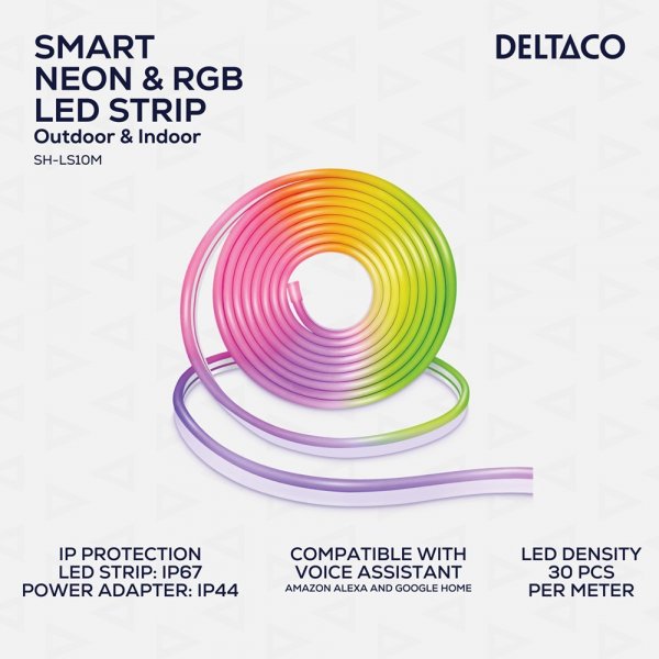 Deltaco Smart Home Smart neon- og RGB-lyssnor 5m