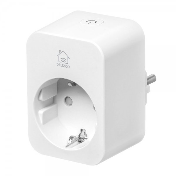 Deltaco Smart Home Smart strømkontakt med energiovervåking