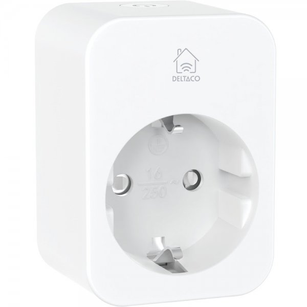 Deltaco Smart Home Smart strømkontakt med energiovervåking