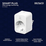 Deltaco Smart Home Smart strømkontakt med energiovervåking