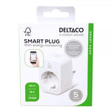 Deltaco Smart Home Smart strømkontakt med energiovervåking