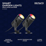 Deltaco Smart Home Smart hagebelysning RGB 2-pakning